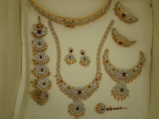 8-Piece Elephant Theme Bridal Jewellery Set