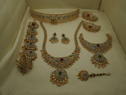 8-Piece Elephant Theme Bridal Jewellery Set