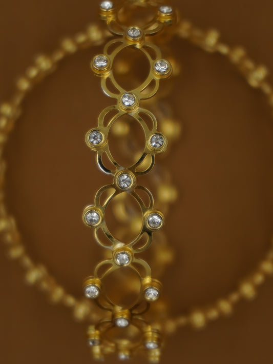 Imported Gold Plated Sterling Silver Ring–Bangle (Adjustable Dual-Wear Design)