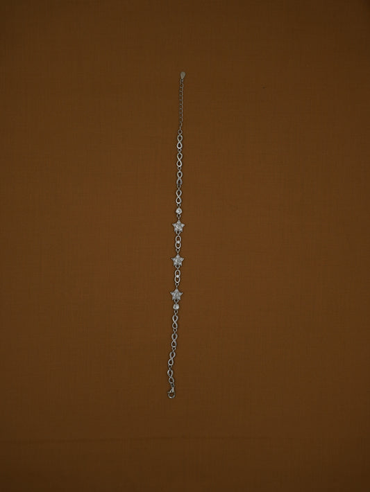 Lightweight Imported Triple-Star Infinity Bracelet